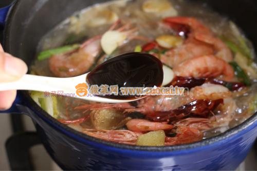 鮮蝦白菜粉絲煲的做法