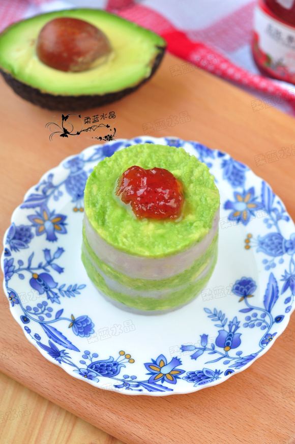 牛油果香芋塔#甜蜜之家圣誕季#