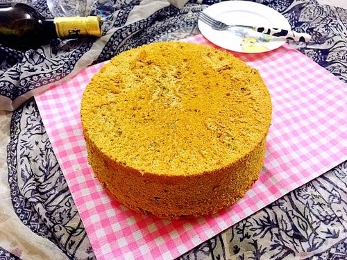 抹茶戚風(fēng)蛋糕～八寸