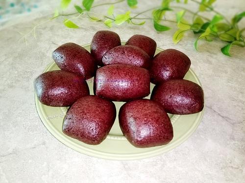 黑米面饅頭的做法