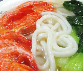 蝦干青菜烏冬面的家常做法