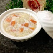 木瓜牛奶燉雪蛤的做法