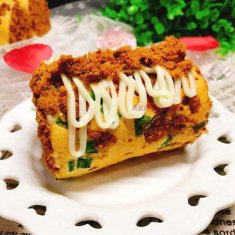 香蔥肉松蛋糕卷的做法