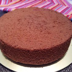 8寸可可戚風(fēng)蛋糕的做法