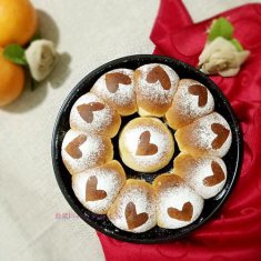 一次發(fā)酵的中種愛心小餐包的做法