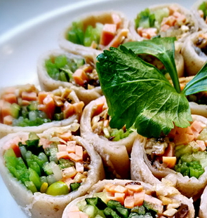 養(yǎng)生蕎麥卷的家常做法