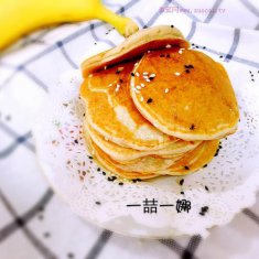 香蕉牛奶松餅的做法