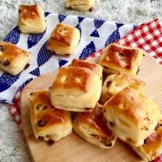 蜜紅豆淡奶面包塊的做法