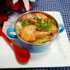 蝦面條的做法
