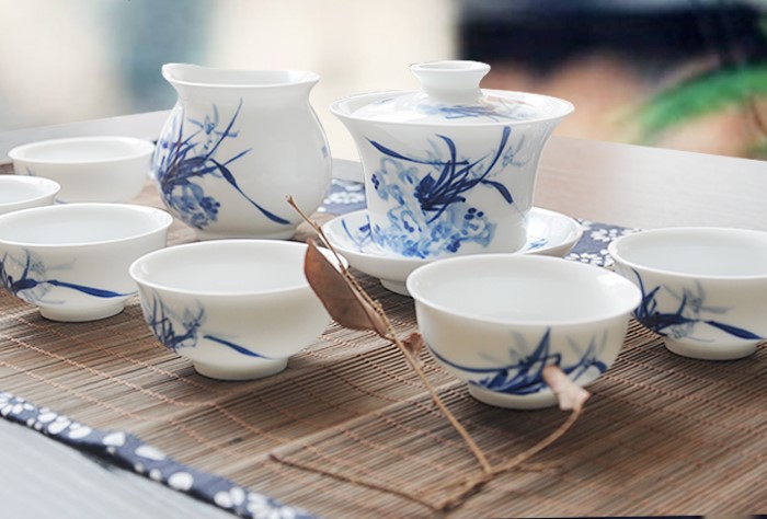 手繪青花瓷茶具