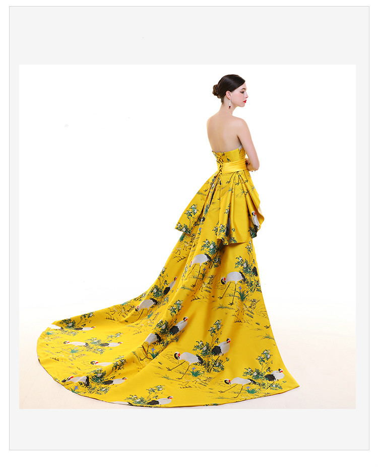 高貴優(yōu)雅的魚(yú)尾旗袍禮服《三》