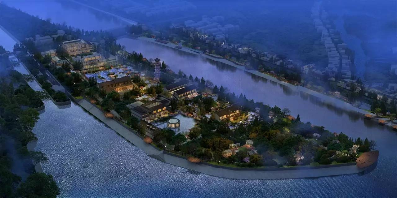 瓜洲云裳山村，春風(fēng)又綠江岸春