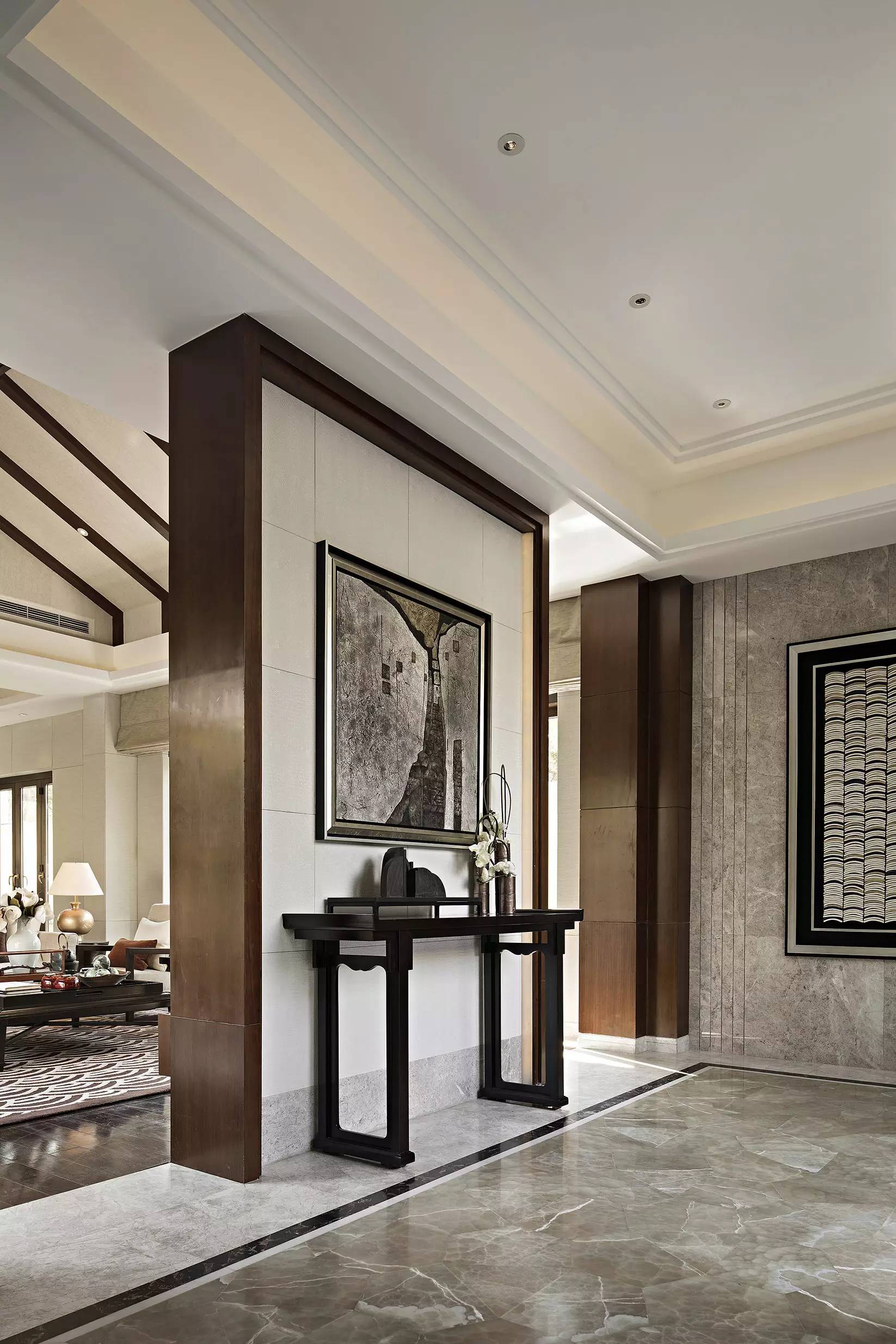 新中式玄關，推開門就讓人驚艷到心!