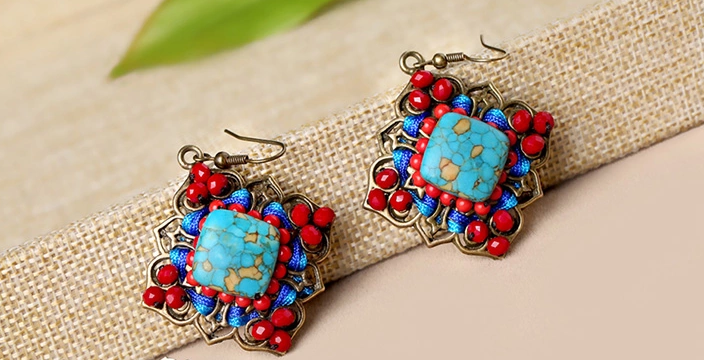 家佳樂文學(xué)長款夸張氣質(zhì)耳墜耳環(huán)首飾