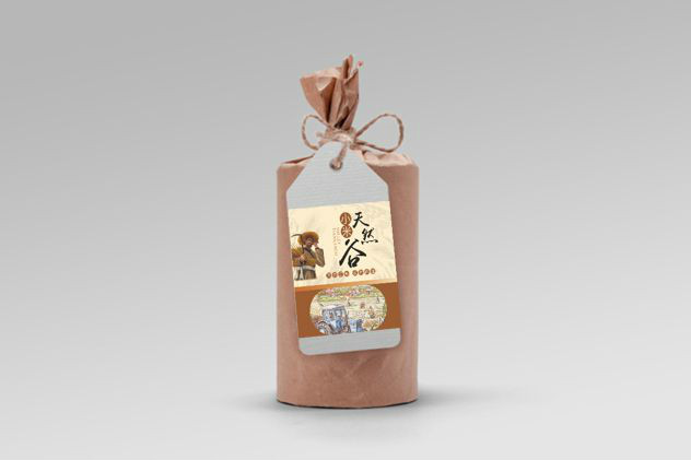 天然營養(yǎng)谷包裝貼設(shè)計