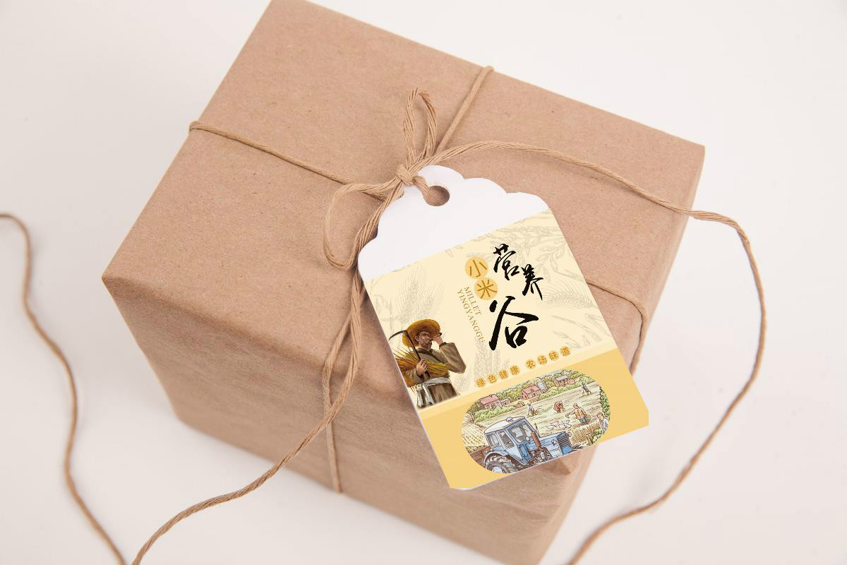 天然營養(yǎng)谷包裝貼設(shè)計