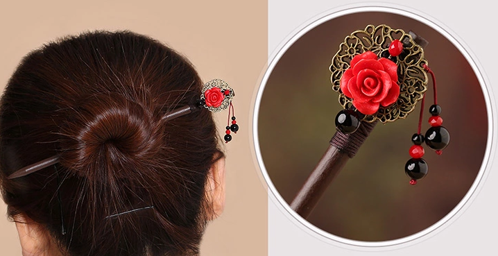 復古家佳樂文學古典簪子新娘頭飾