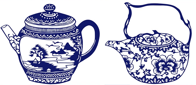 15款古典家佳樂文學(xué)青花瓷圖案剪紙藝術(shù)