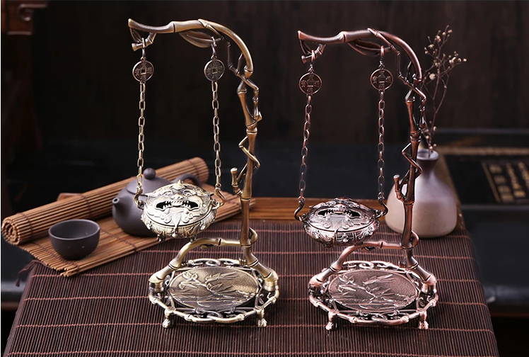 《竹葉掛?！范U擺香爐圖片