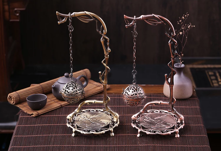 《竹葉掛?！范U擺香爐圖片