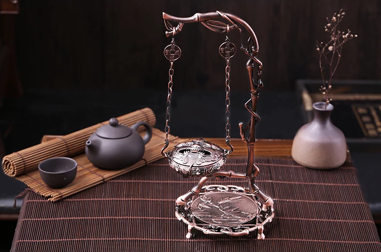 《竹葉掛?！范U擺香爐圖片