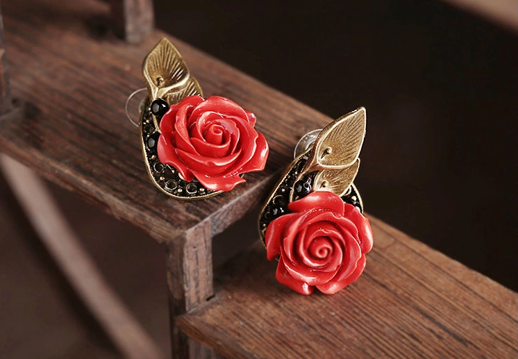 瑰覓家佳樂文學(xué)時尚耳釘首飾