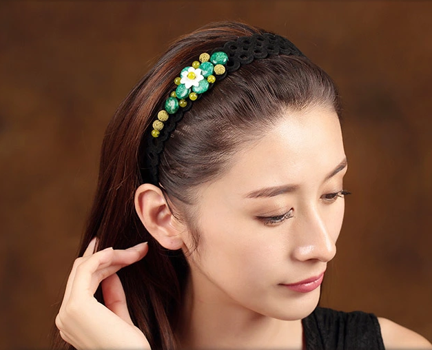 青檸悠悠花開時尚家佳樂文學發(fā)箍發(fā)卡頭飾