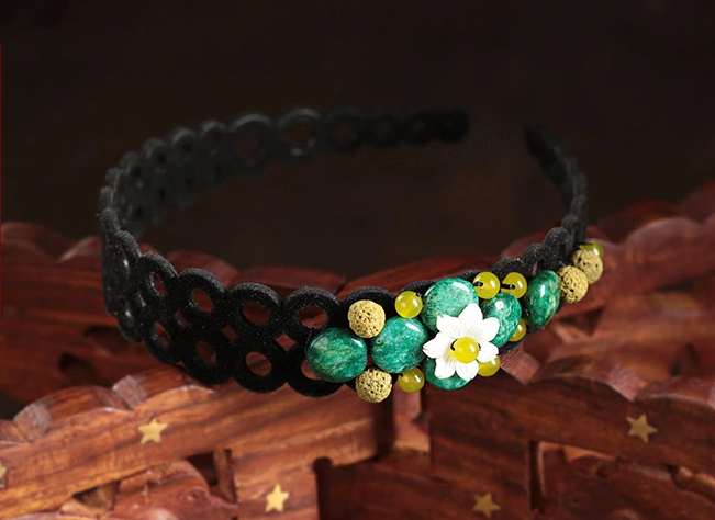 青檸悠悠花開時尚家佳樂文學發(fā)箍發(fā)卡頭飾