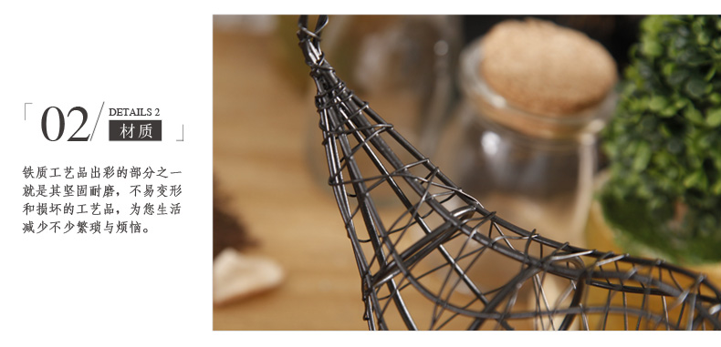 黑白簡(jiǎn)約可愛(ài)的鐵藝小鳥(niǎo)