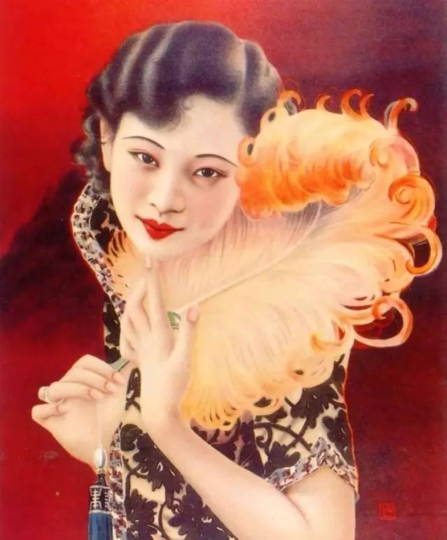 獨(dú)特中國(guó)美，最美插畫(huà)，膚如凝脂珠圓玉潤(rùn)民國(guó)