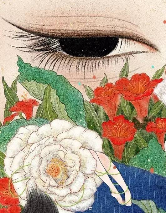 獨(dú)特中國(guó)美，最美插畫(huà)，膚如凝脂珠圓玉潤(rùn)民國(guó)