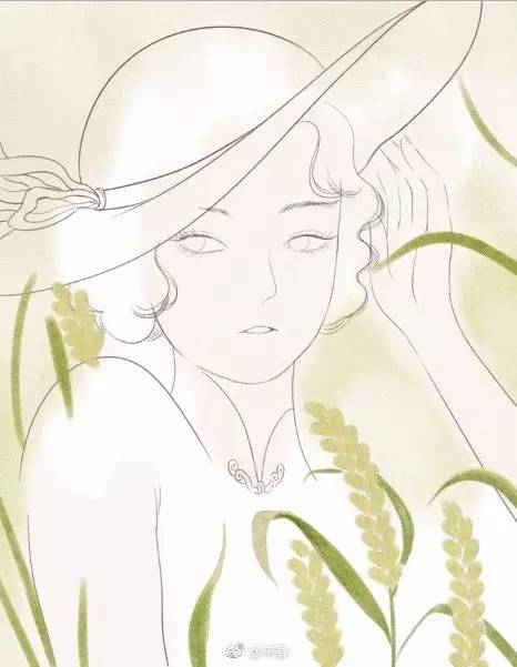 獨特中國美，最美插畫，膚如凝脂珠圓玉潤民國