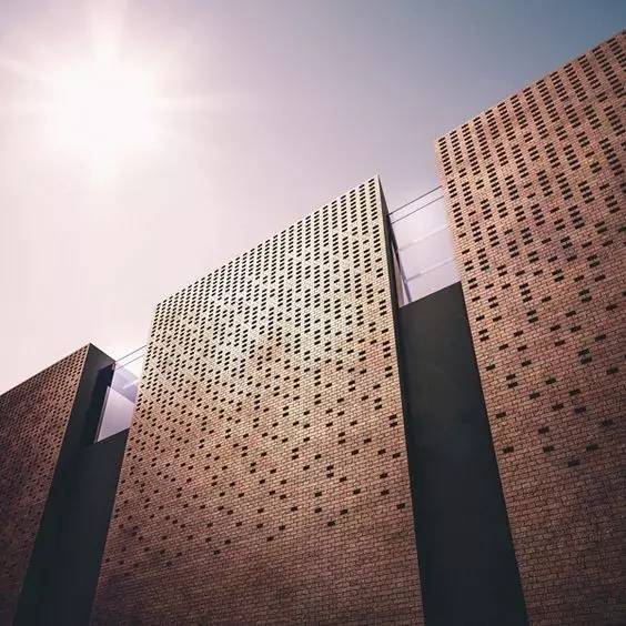 紅磚的建筑藝術(shù)，每一張紅磚墻都可以拿去做紅