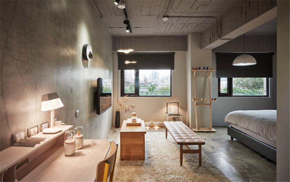 水泥毛坯房遇到中式禪意，最原生態(tài)的高級灰典