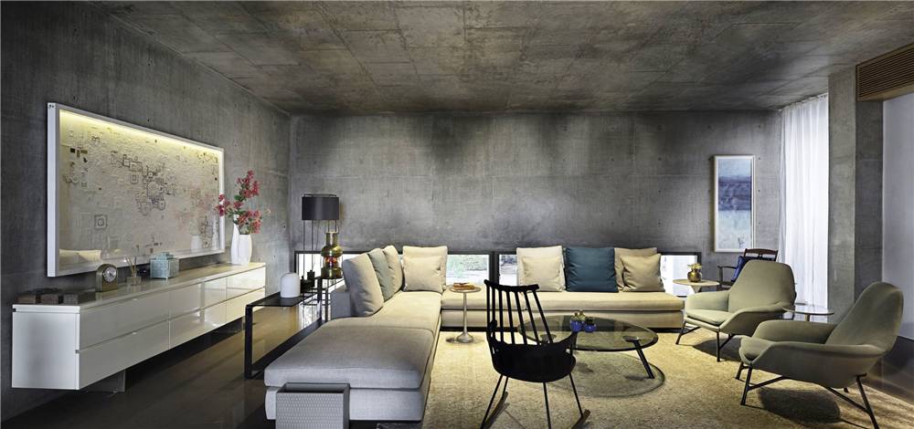 水泥毛坯房遇到中式禪意，最原生態(tài)的高級灰典