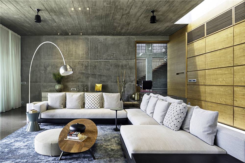 水泥毛坯房遇到中式禪意，最原生態(tài)的高級灰典