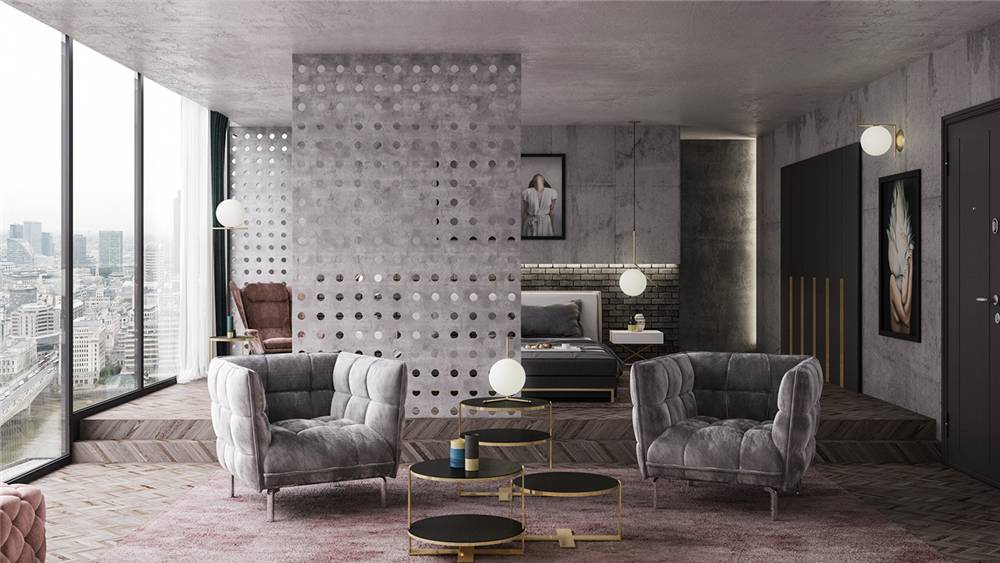 水泥毛坯房遇到中式禪意，最原生態(tài)的高級灰典