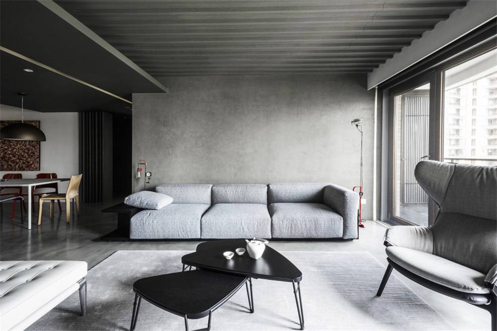 水泥毛坯房遇到中式禪意，最原生態(tài)的高級灰典