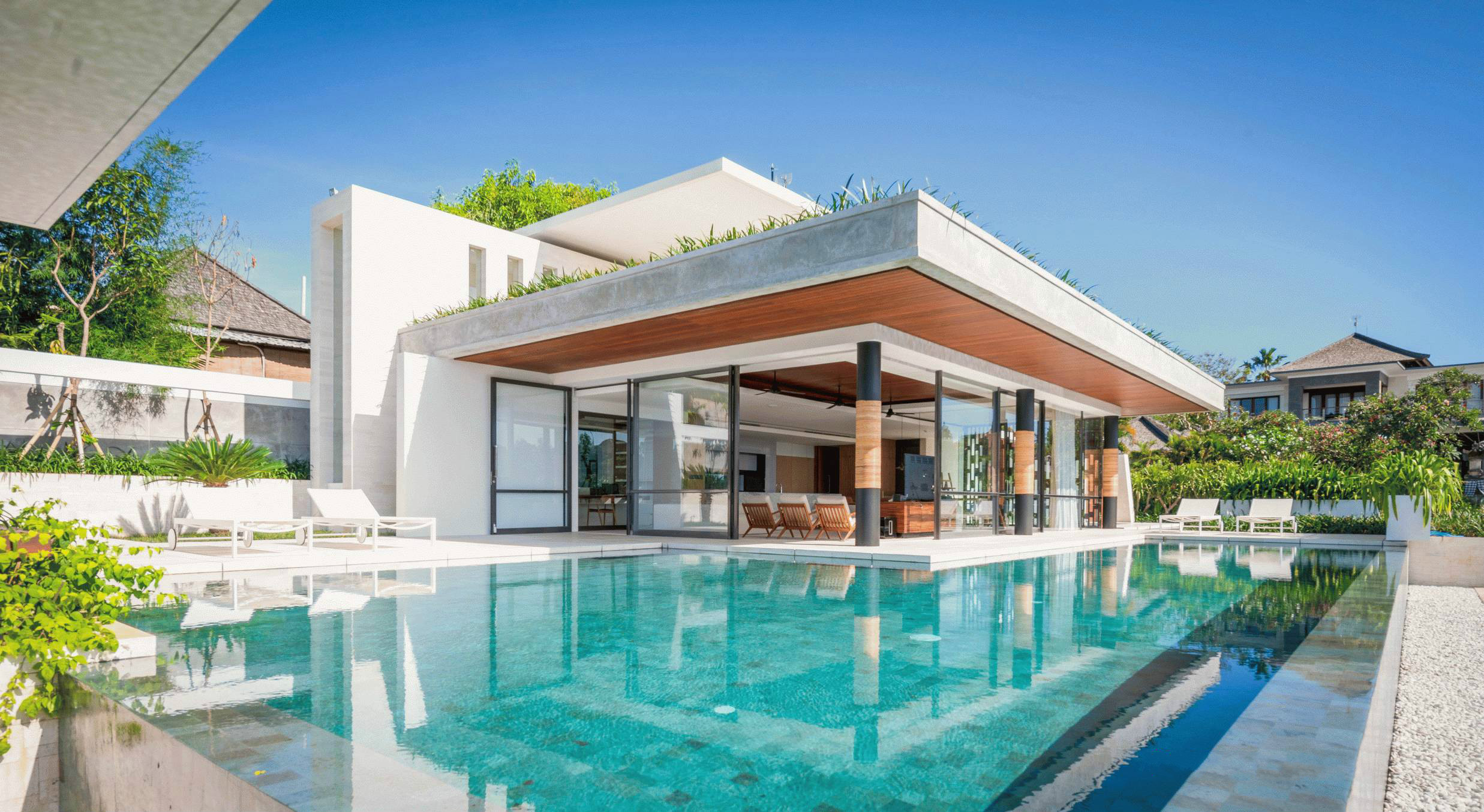 印度臨海別墅設(shè)計 新中式建筑中的木與石