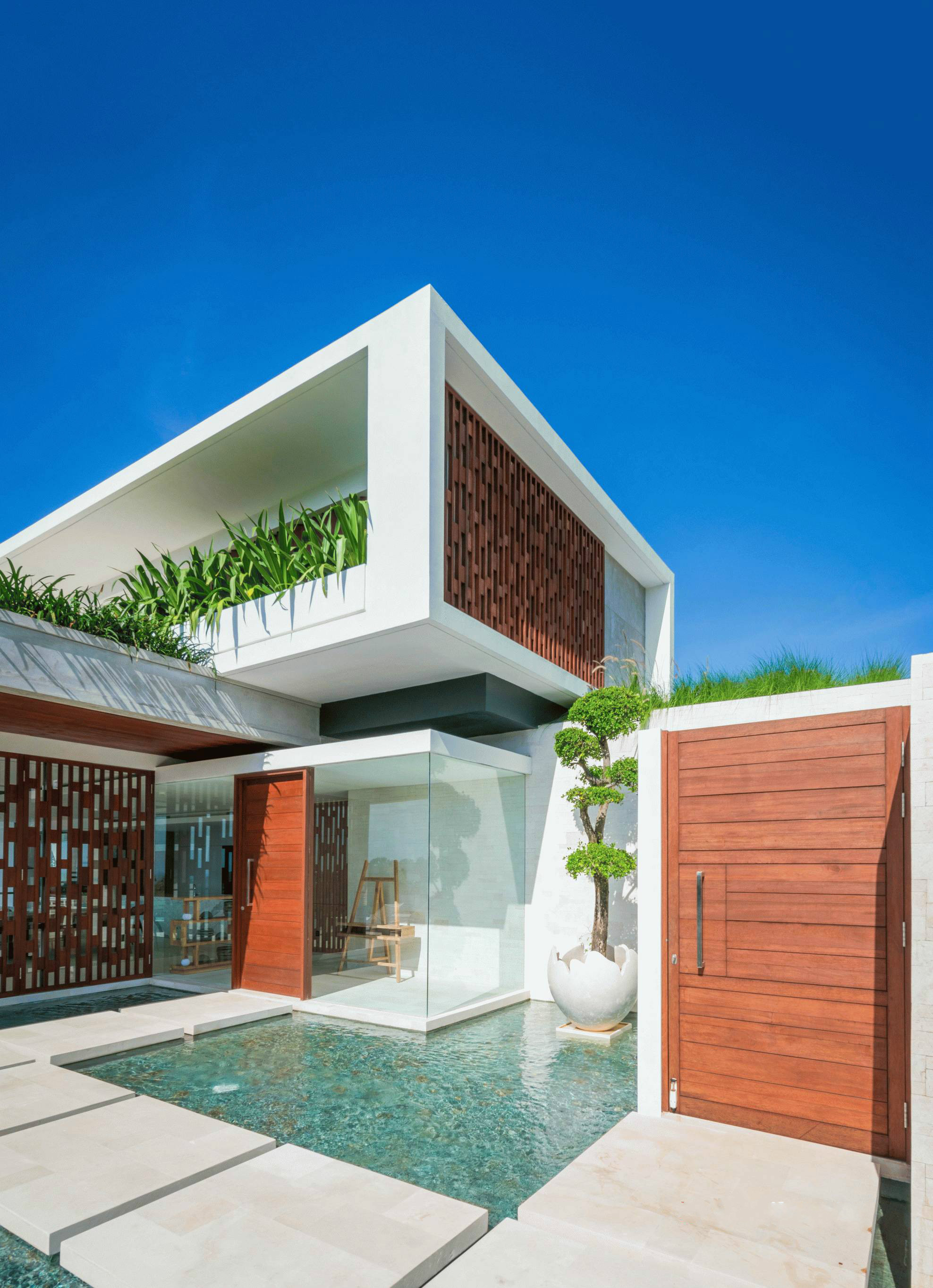 印度臨海別墅設(shè)計 新中式建筑中的木與石