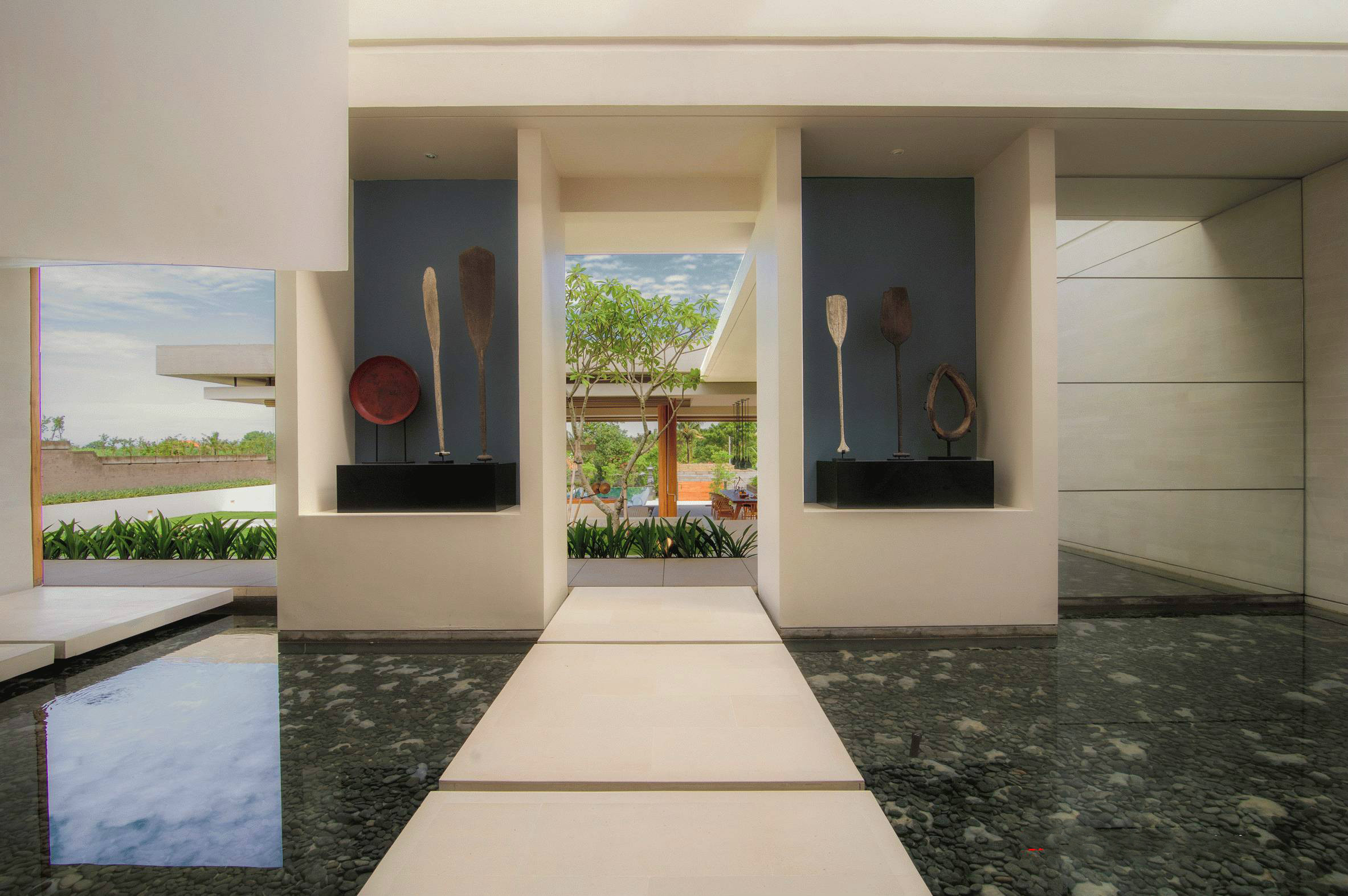 印度臨海別墅設計 新中式建筑中的木與石