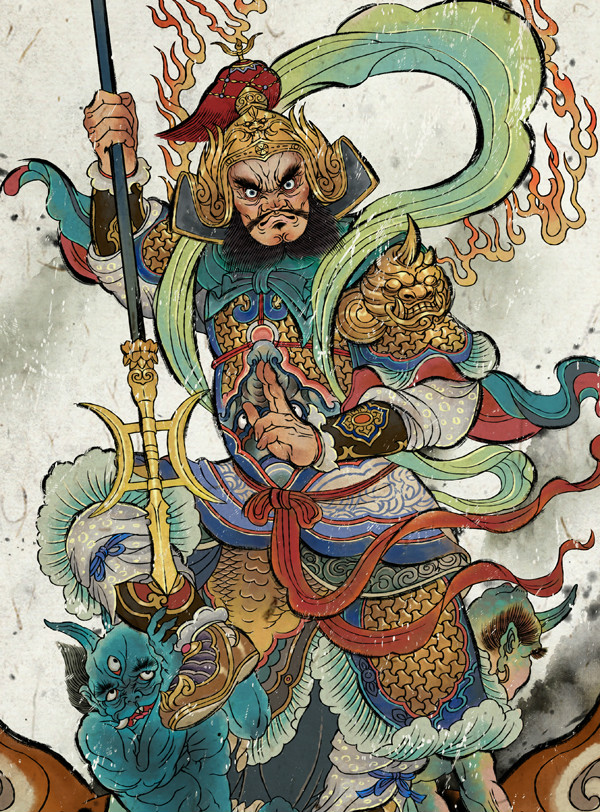 膩害了，趨避鬼邪的門神插畫設(shè)計