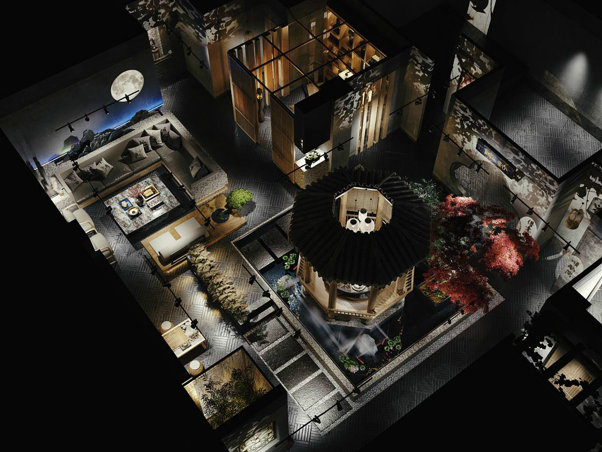 風雅韻味十足的中式會所空間設計