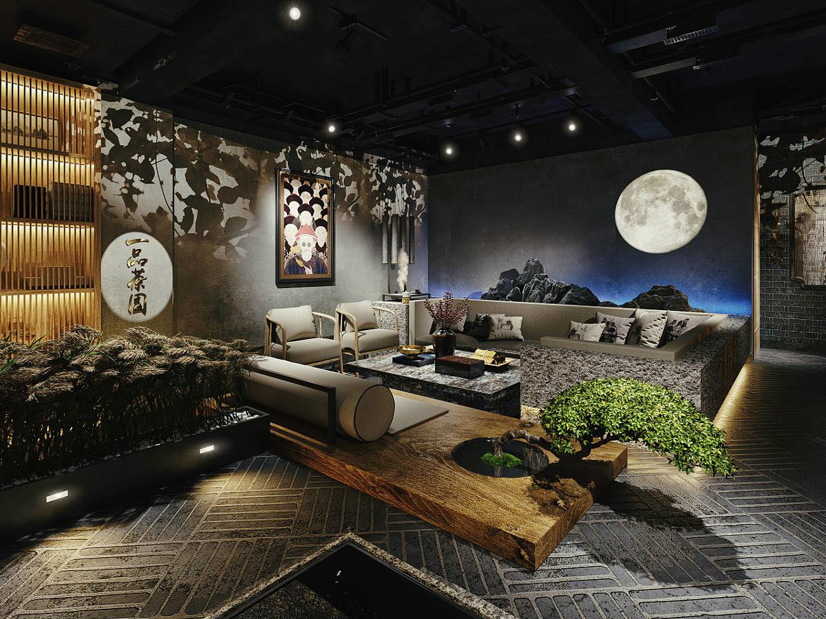 風雅韻味十足的中式會所空間設計