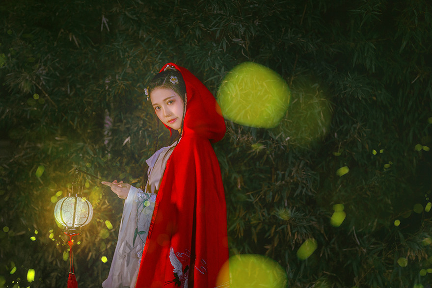 提燈少女古裝女子攝影