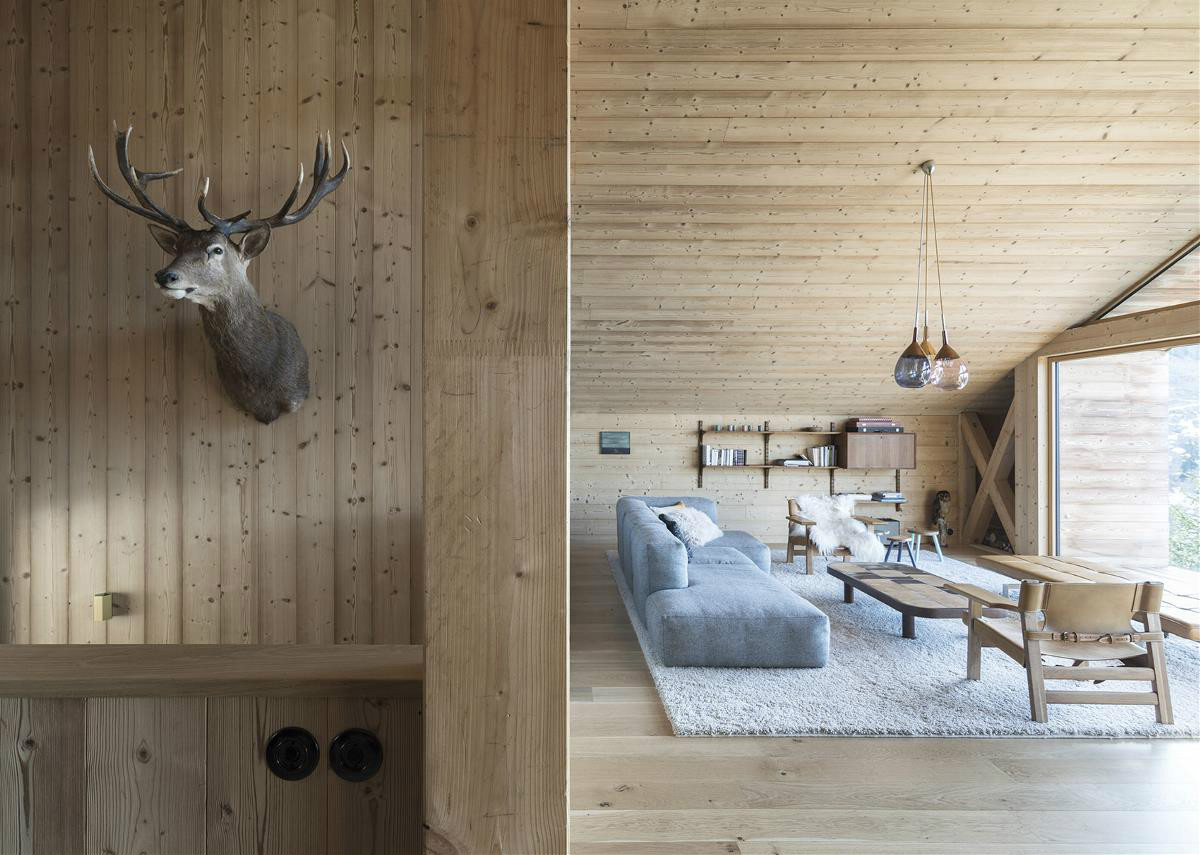 當(dāng)原木遇上雪花別有情調(diào)，雪中木屋設(shè)計