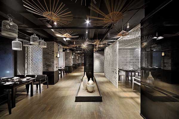 簡約時尚的東方美，意境餐廳設(shè)計