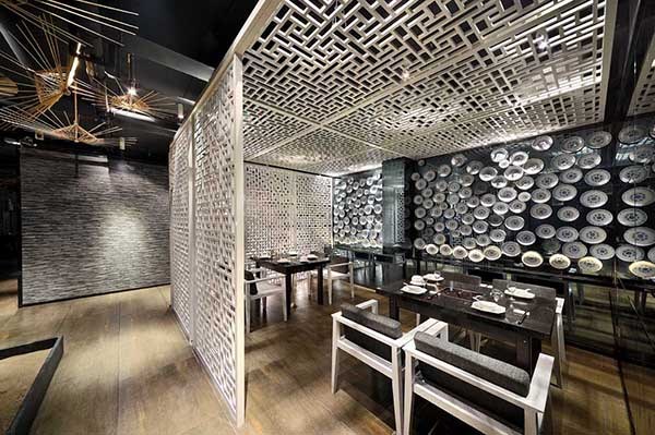 簡約時尚的東方美，意境餐廳設(shè)計