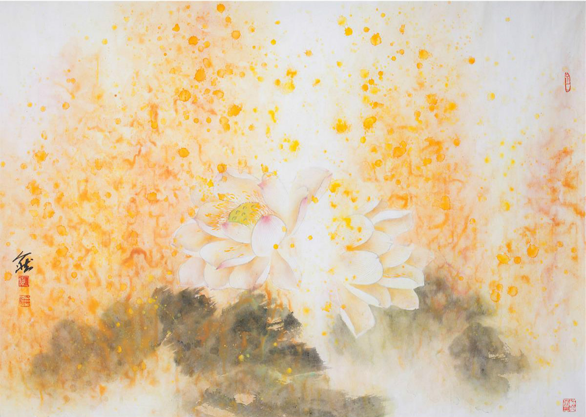 唯美荷花國(guó)畫(huà)藝術(shù)欣賞