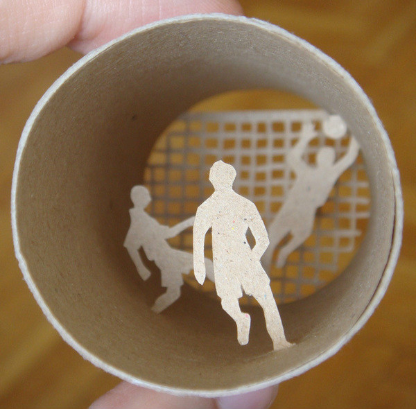 剪紙藝術(shù)，紙杯里的時光